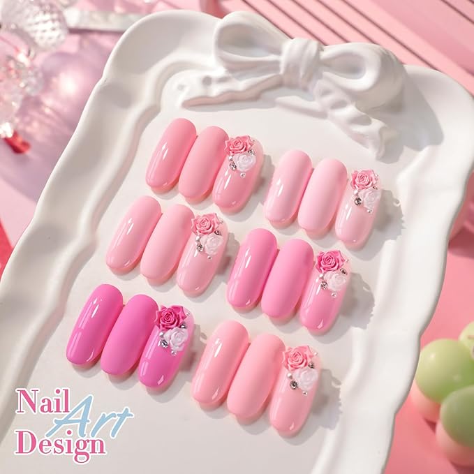 Double Rhythm 6 Pcs 15 ML Gel Polish Set Same Color Same Bottle Soak Off Gel Polish Kit Nail Art Manicure Salon DIY at Home for Women (Neutral Skin Pink Nude Beige -T6-53)-VivaGrace Women