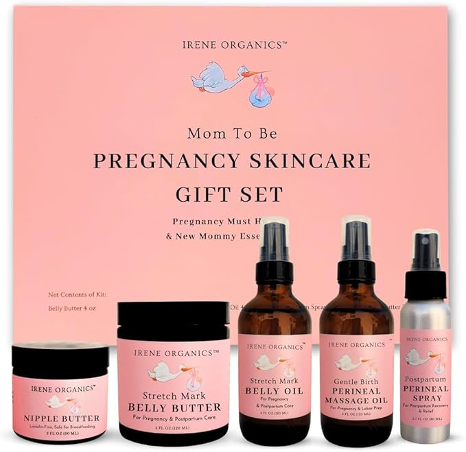 Belly Bundle - Organic Belly Balm and Natural Oil for Pregnancy Stretch Marks and Scars (5 piece set - SM)-VivaGrace Women
