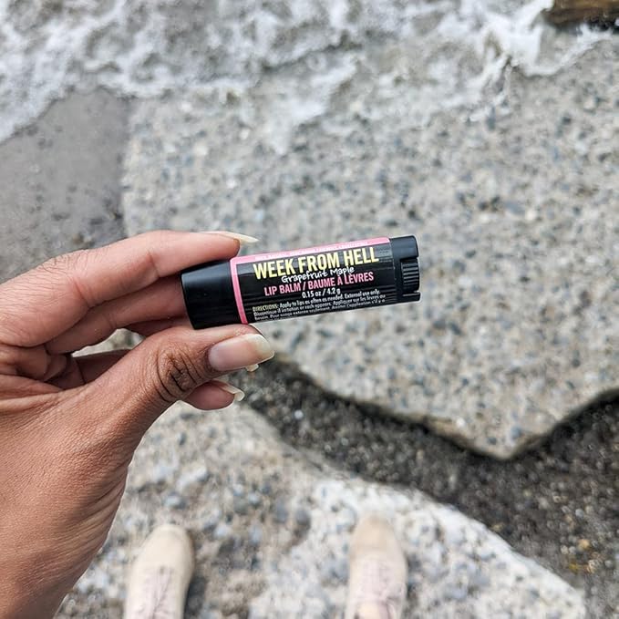 Walton Wood Farm Lip Balm Trio (Week from Hell) Grapefruit Maple Flavor 100% All-Natural, Vegetarian Friendly, and Paraben-Free-VivaGrace Women