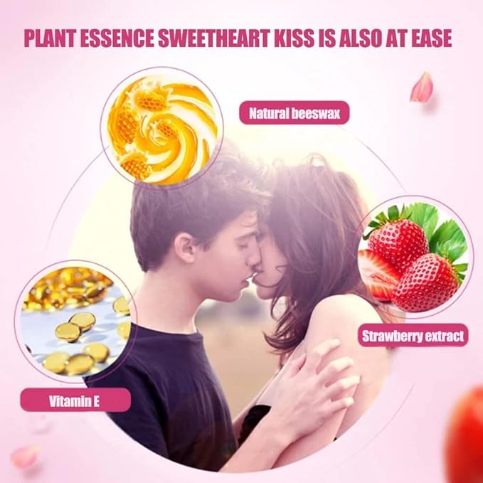 Bee Balm Lip Balm Honey Pot, 2 PCS Strawberry & Honey Lip Masks Hydrating Prevention Dry and Cracked Lip Scrubs Exfoliator-VivaGrace Women