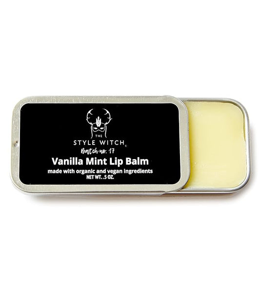Vanilla Mint Lip Balm, Batch #17, Organic Ingredients, Vegan, Cruelty Free-VivaGrace Women