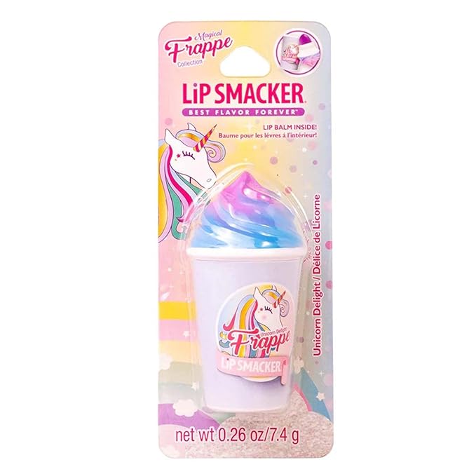 Lip Smacker Frappe Cup Lip Balm, Unicorn, 1 Tube, Prevent Chapped Lips, 0.26 Ounce-VivaGrace Women