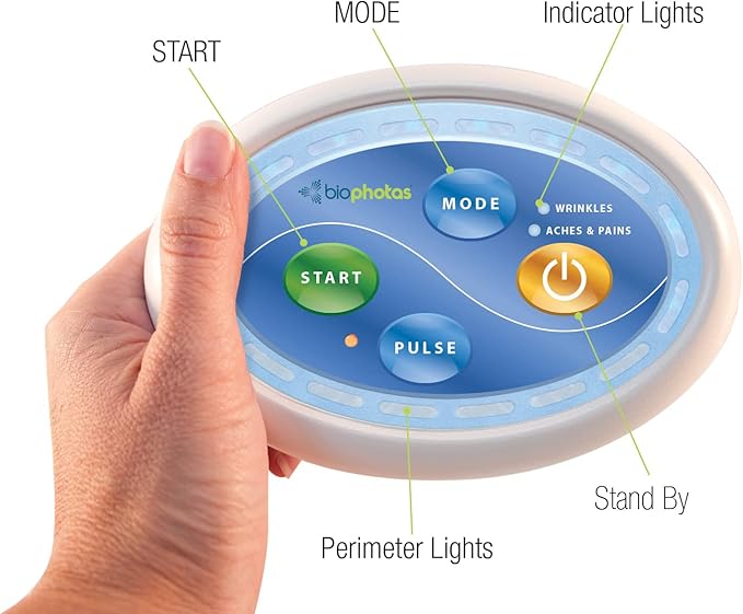 Celluma Home | LED Light Therapy | Two Modes of Treatment for Reducing Facial Wrinkles, or Muscle Aches & Pain-VivaGrace Women