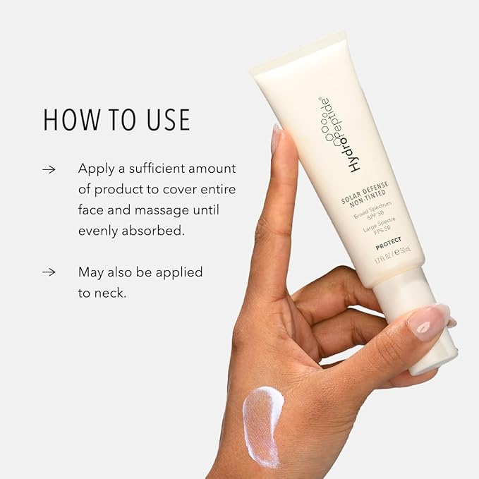 HydroPeptide Solar Defense Face Sunscreen, SPF 50 Broad Spectrum, Non-Tinted, Moisturizer & Antioxidant Rich, 1.7 Ounce-VivaGrace Women
