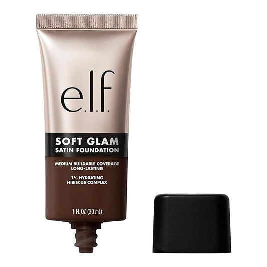 e.l.f. Soft Glam Foundation, Medium Coverage, Long-Lasting & Buildable Foundation For A Smooth, Satin Finish, Vegan & Cruelty-Free, 65 Rich Neutral-VivaGrace Women