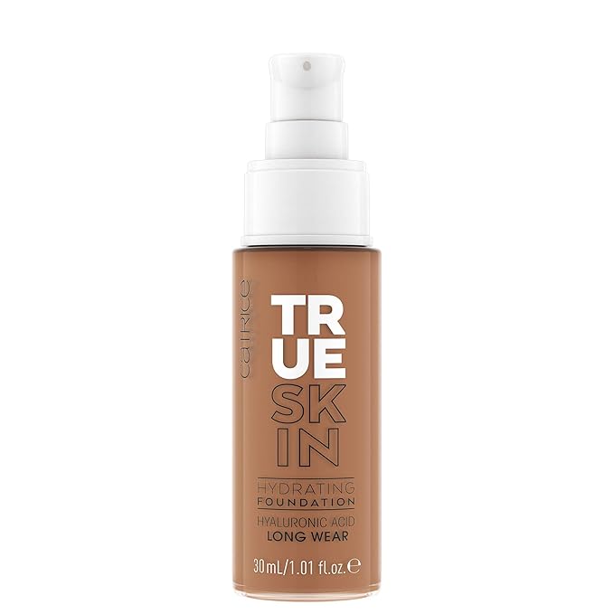 Catrice | True Skin Hydrating Foundation | Lightweight Buildable Coverage with Hyaluronic Acid and Watermelon Seed Oil | Vegan & Cruelty Free (080 | Neutral Pecan)-VivaGrace Women