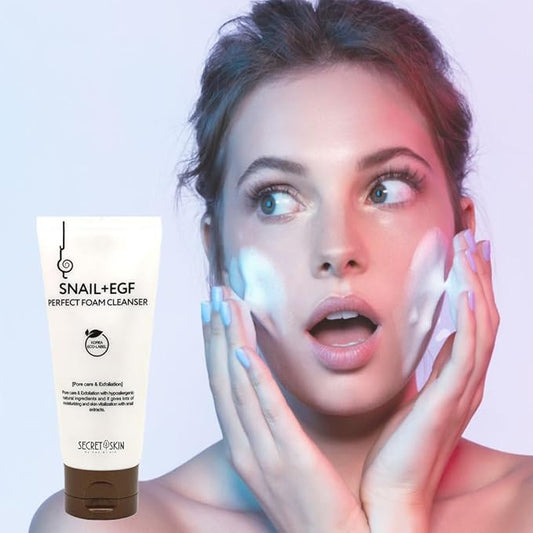 SECRET SKIN Snail+EGF Perfect Cream Wrinkle Bounce Firming Fine line Care Korean Skin Care (#03 Foam Cleanser)-VivaGrace Women