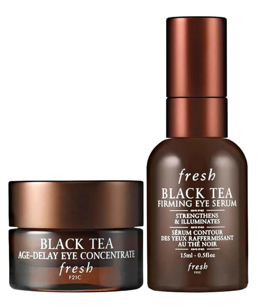 Black Tea Age-Delay Eye Concentrate Cream and Firming Eye Serum .5oz / 15mL-VivaGrace Women