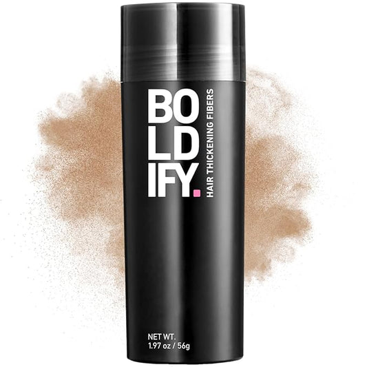 BOLDIFY Hair Fibers (56g) - Fill In Thinning and Fine Hair for an Instantly Fuller, Thicker Look - 14 Shades for Women & Men - Medium Blonde-VivaGrace Women