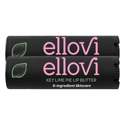 Natural Lip Butter Lip Balm - Key Lime - Pure Enough to Eat - Made With Just 6 Vegan Ingredients - Moisturizing Lip Care for All Day Hydration (2-Pack)-VivaGrace Women