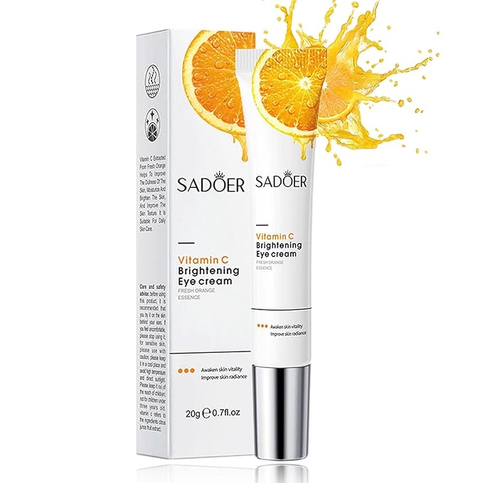 Eye Cream For Dark Circles, Anti Aging Eye Cream With Vitamin C, Hyaluronic-acid & Orange Extract, Under Eye Cream For Puffiness And Bags, Eye Cream For Reduce Fine Lines, Wrinkles & Dark Circles-VivaGrace Women
