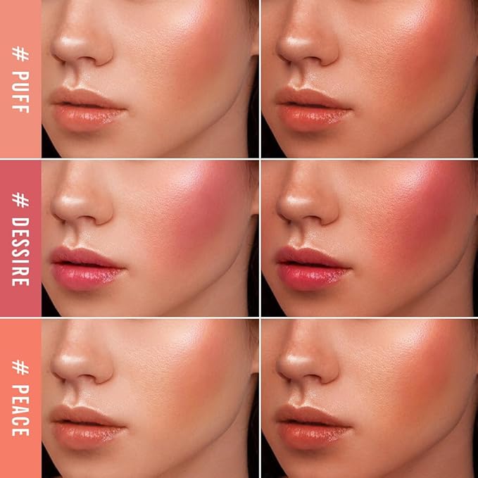 KIMUSE Soft Cream Blush Makeup, Liquid Blush for Cheeks, Weightless, Long-Wearing, Smudge Proof, Natural-Looking, Dewy Finish-VivaGrace Women