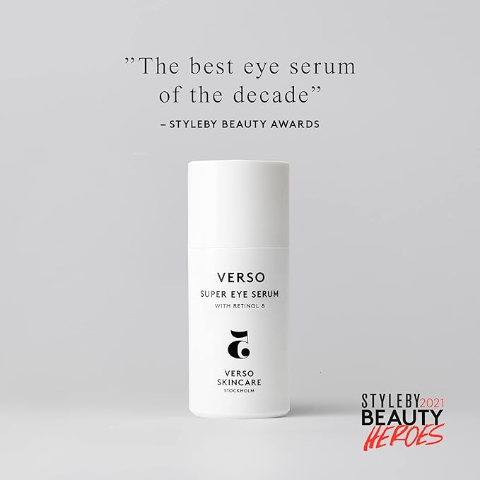 Verso Skin Care | Super Eye Serum | Rejuvenating Under Eye Serum for Youthful Skin | Eye Care Made Easy (0.67 fl oz)-VivaGrace Women