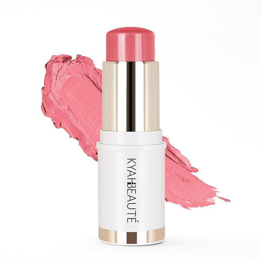 Blush Stick, Cream Blush for Cheeks and Lip Tint, Dewy Finish, Buildable & Blendable Color, Lightweight & Long-Lasting Formula | Warm Pink, 0.53fl.Oz-VivaGrace Women