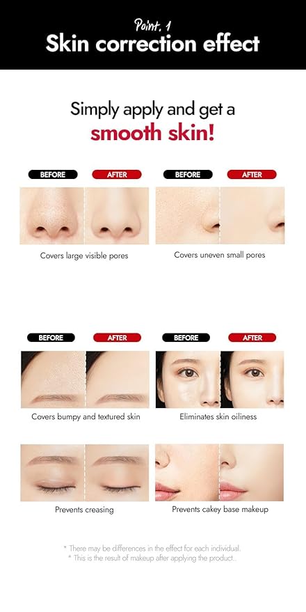 MERYTHOD PORE-CHAK Stick Primer Erasing Mattifying Hard Primer Stick, Filttered Effect, Easy Stick Type, Uneven&Pore Cover 0.4oz-VivaGrace Women