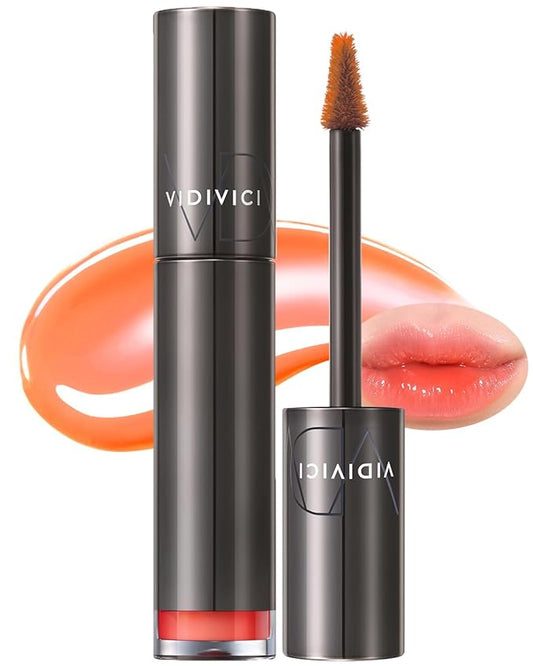 VIDIVICI Millennial Tint Glit - Proof Moisture Korean Lip Tint with Long-Lasting Color, Lightweight Water Jelly Texture, 0.13ounce (08 Be Loving)-VivaGrace Women