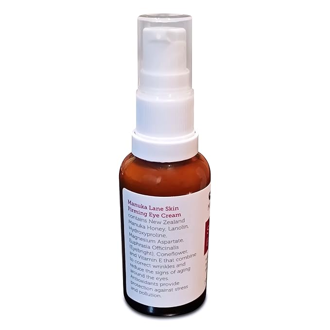 Manuka Lane Natural Eye Cream Moisturizer with Manuka Honey, Eyebright, Vitamin E, and Lanolin – Nature’s Most Powerful Defense Against Dark Circles Under-Eye Bags, Dark Circles and Puffiness-VivaGrace Women