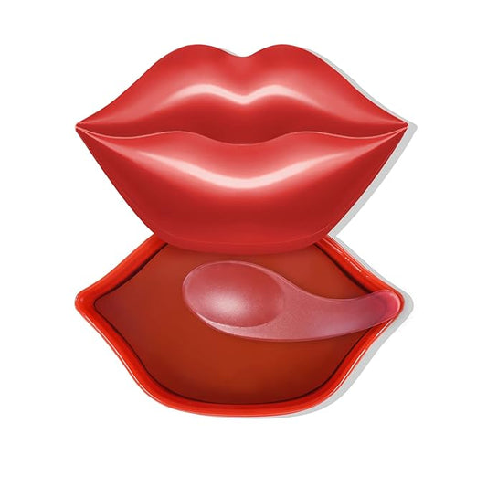 20Pcs Lip Mask, Red Cherry Lip Moisturizing Plumping Masks Overnight, Lip Gel Treatment Lip Masks for Dry Lips Smooth& Plump Chapped Lip Collagen Overnight Lip Care Pads Patches(Red)-VivaGrace Women