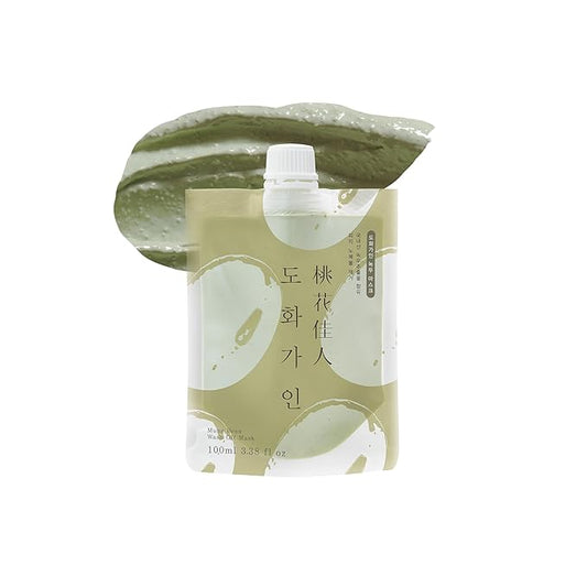 Mung Bean Wash Off Facial Mask | Domestically Harvested Ingredients, Gentle Sebum Control | Product of Korea - 3.38 fl. Oz