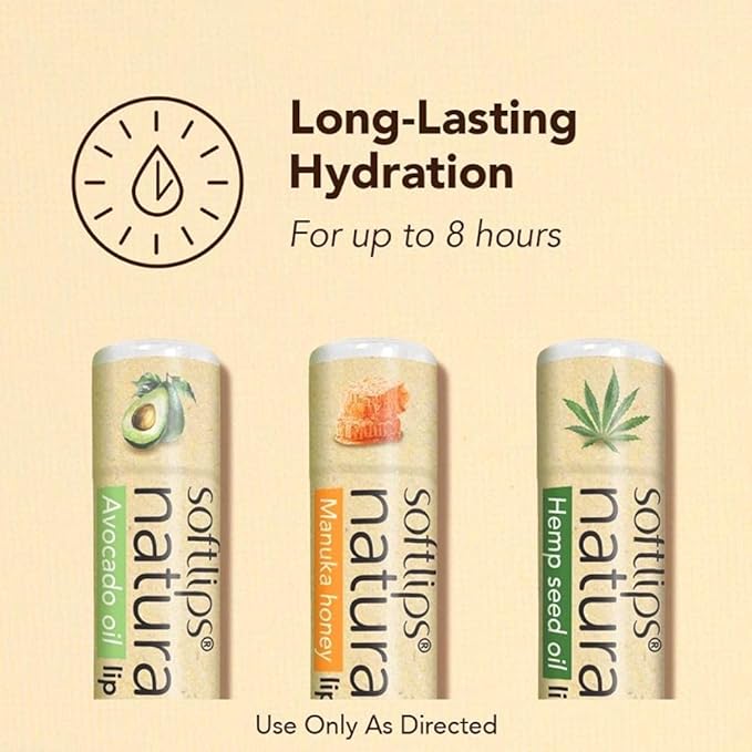 Softlips Natural with Avocado Oil Lip Balm (6)-VivaGrace Women