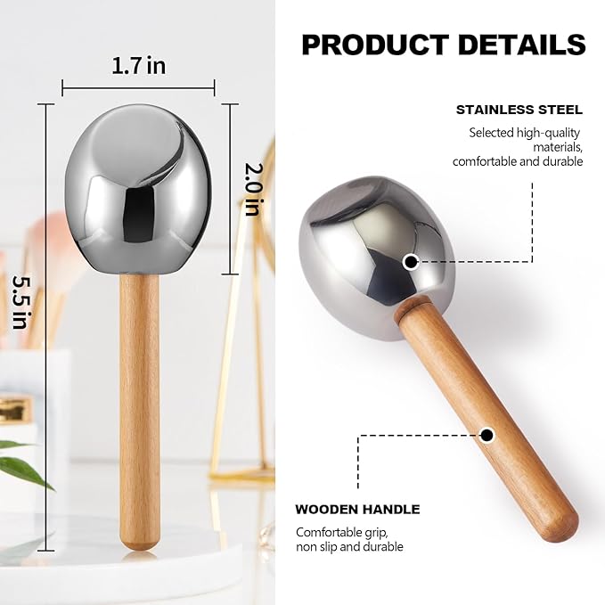 Ice Globes-Facial Skin Care Tools for Women,Ice Globes for Face-Unbreakable Steel Cooling Roller,Cryo Sticks for Face -Tighten Skin and Reduce Puffiness-VivaGrace Women