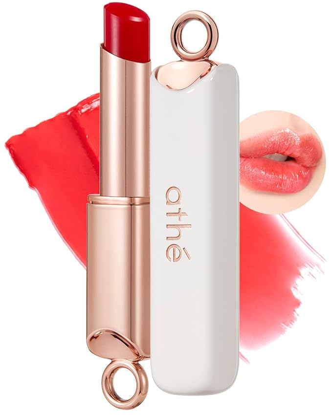 ATHÉ Authentic Lip Balm 04 BRAVE (Tinted), Lightweight Wear & Plumping Lips without Stickiness, Moisturizing & Nourishing Plant-Based Vegan Chapstick for Dry, Petrolatum Free, Cruelty-Free-VivaGrace Women