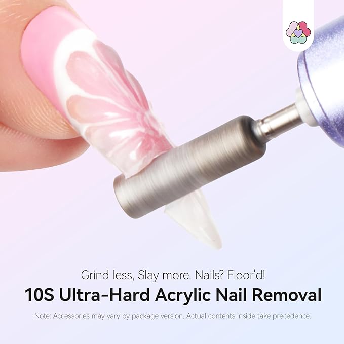 SAVILAND Advanced 50000 RPM Nail Drill Professional: 10S Fast Removal Electric Nail File Portable Nail Filer Electric with Rechargeable Electric Nail Drill Bits Pro Acrylic Nail Manicure Nail Tools-VivaGrace Women