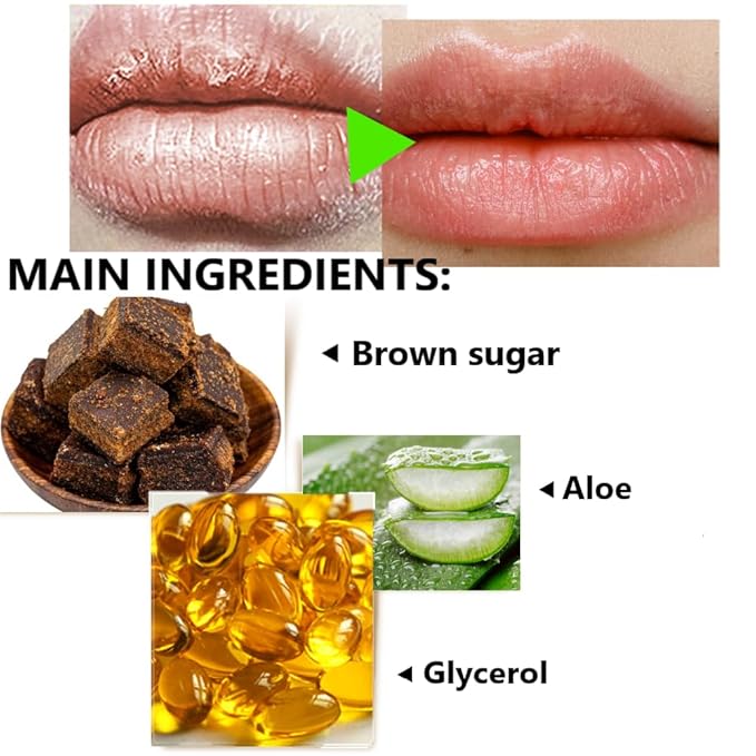 Sugar Lip Scrub - Gentle Lip Care Lip Exfoliator & Moisturizer - Exfoliating Lip Scrubber for Dry Lips-VivaGrace Women