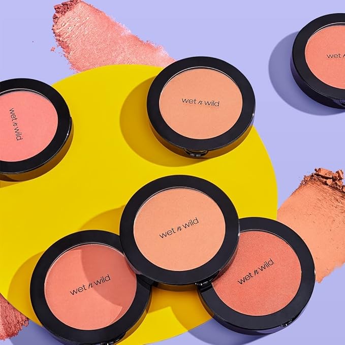 wet n wild Color Icon Blush, Effortless Glow & Seamless Blend infused with Luxuriously Smooth Jojoba Oil, Sheer Finish with a Matte Natural Glow, Cruelty-Free & Vegan - Pearlescent Pink(Packaged)-VivaGrace Women