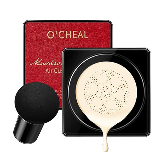 GL-Turelifes Mushroom Head Air Cushion CC Cream Foundation Water Feeling Flawless BB Cream Moisturizing Oil Control,lightweight & Smoothing Natural Face Concealer (H-01 Ivory, 0.53 Oz)-VivaGrace Women