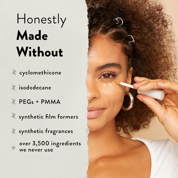 Honest Beauty Fresh Flex Concealer with Niacinamide + Vitamin E + Hyaluronic Acid | Vegan + Cruelty free | Ivory, 0.17 fl oz-VivaGrace Women