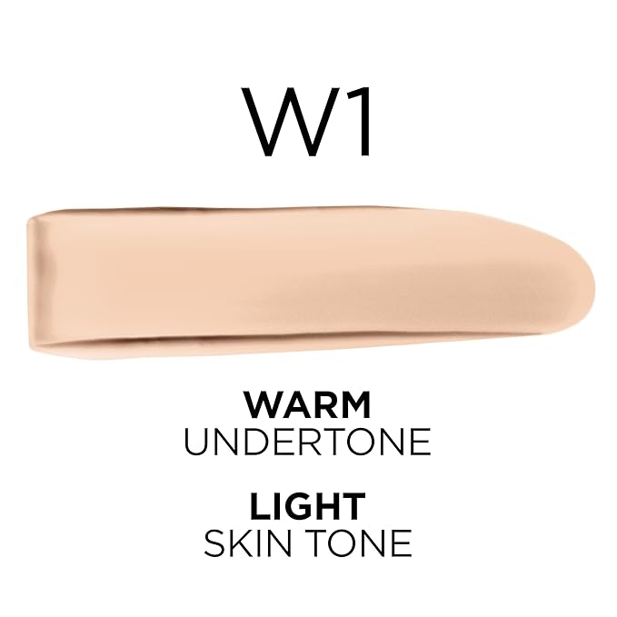 L'Oreal Paris True Match Super-Blendable Foundation, Medium Coverage Liquid Foundation Makeup, W1, Light, 1 Fl Oz-VivaGrace Women