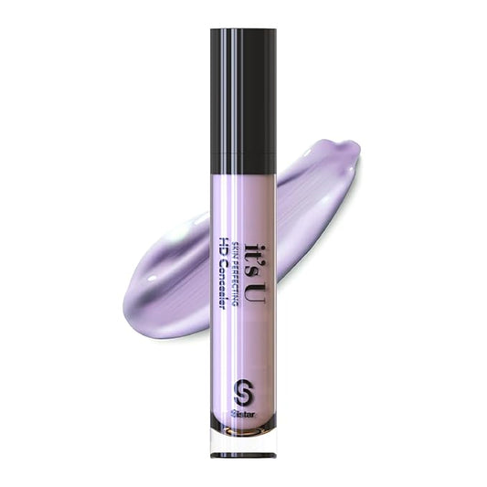 SISTAR It's U Skin Perfecting Conceal HD Contour Color Corrector Full Coverage Smooth and Flawless (Lavender)-VivaGrace Women