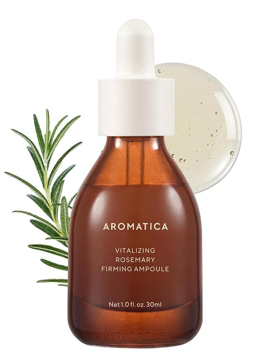 AROMATICA Vitalizing Rosemary Firming Ampoule Serum 30ml - Skin Revitalizing Retinol Serum for Face, Moisturizing & Strengthening Skin Barrier-VivaGrace Women