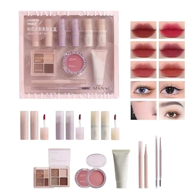 ICE LOVE All in One Makeup Kit, 11-Piece Women Complete Makeup Kit, a Must-Have Gift Set for Beginners or Professional Makeup Sets Beginners. (B)-VivaGrace Women