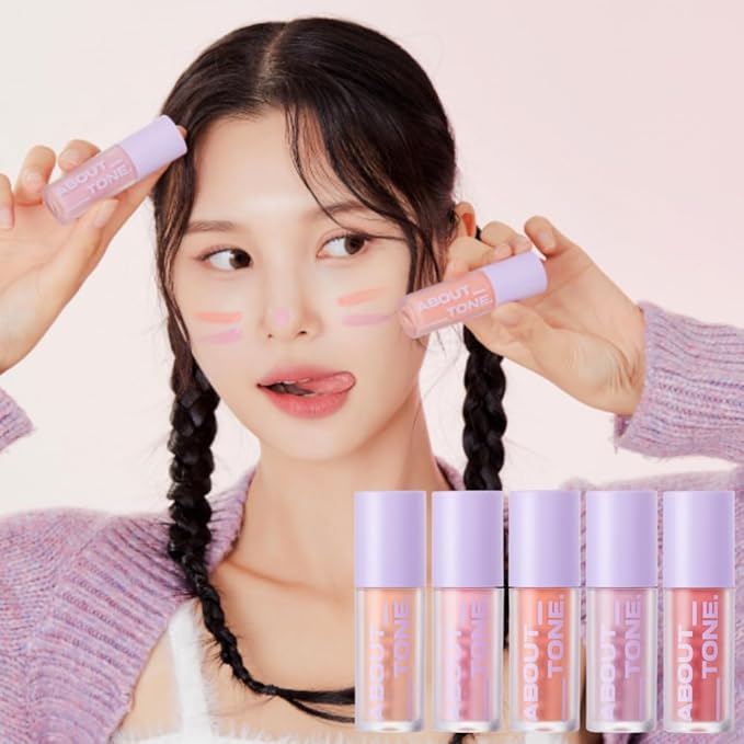 Fluffy Air Blusher 5 Colors - Lightweight Melting Liquid Blush for Colorful Cheeks, Highly Pigmented, Cheekbones and Eye Makeup, Soft Matte Finish, Buildable Formula (05 DUSTY ROSE)-VivaGrace Women