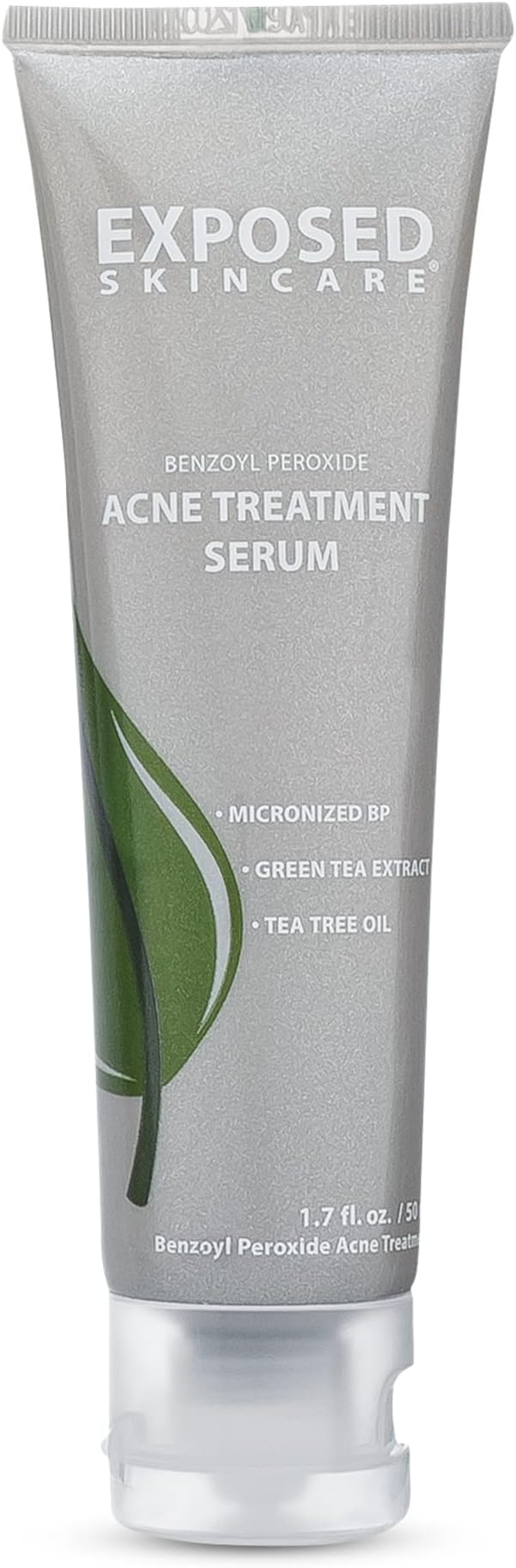 Exposed Skin Care Acne Treatment Serum Step 3 – Quickly Reduces Pimple Size and Redness - 12 Hour Spot Treatment - 3.5% Benzoyl Peroxide, Natural Green Tea & Tea Tree Oil-VivaGrace Women