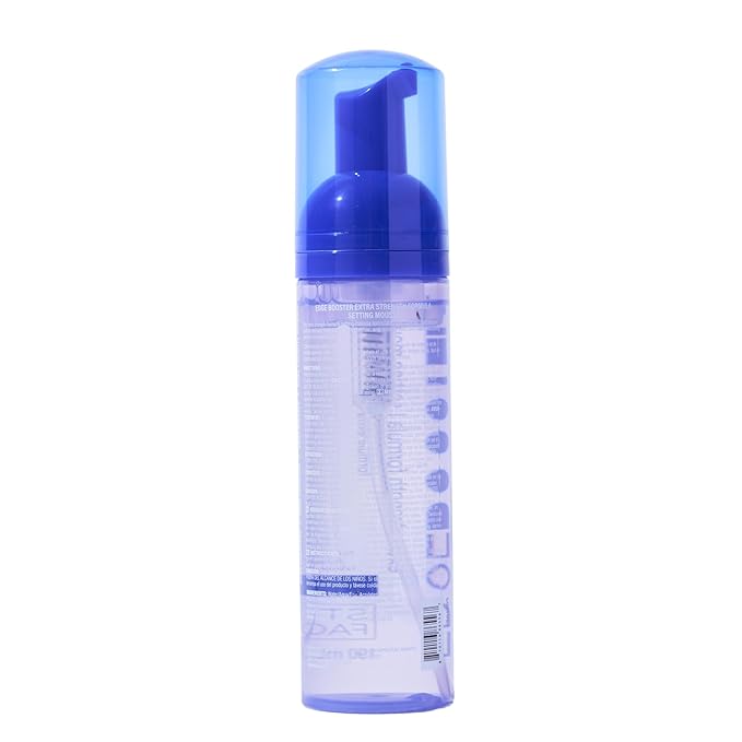 Style Factor EDGE BOOSTER Extra Strength Setting Mousse – Frizz Control, Extra Volume, and Conditioning – 6.4oz Blue Sapphire Mousse for Curly Hair-VivaGrace Women