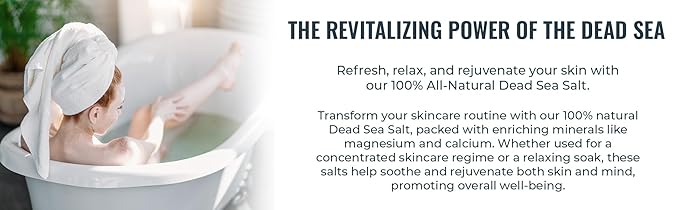 Natural Elephant Dead Sea Bath Salt | 5 Pound Bag (80oz) | 100% Natural and Pure| Fine Grain | for Bathing and Relaxation of Body and Mind-VivaGrace Women