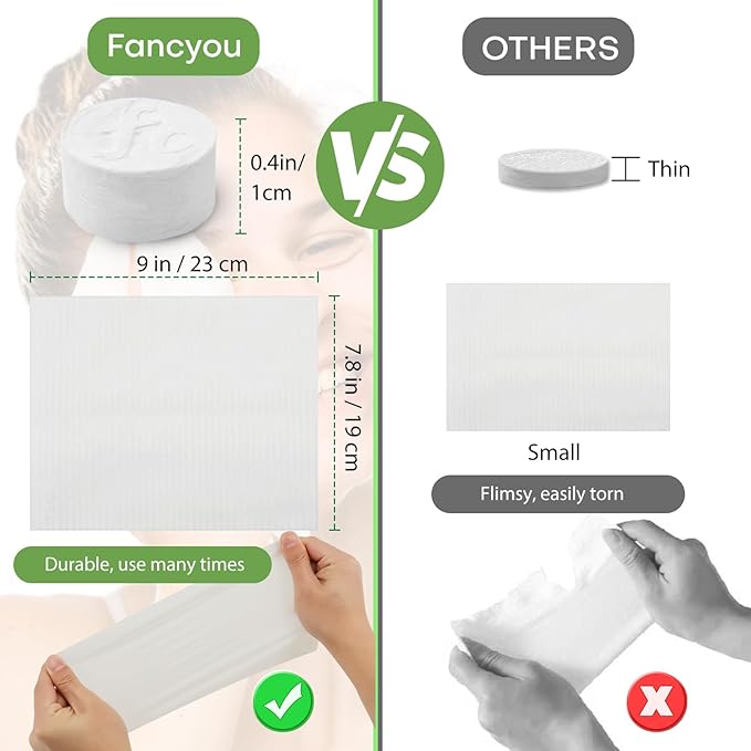 Compressed Disposable Face Towel Kit, Thicken Facial Cleansing Cloths Towelettes,Compact Portable Wash Cotton Wipes Tablets Coin Tissues for Beauty Salon Personal Care Travel(100 PCS White)