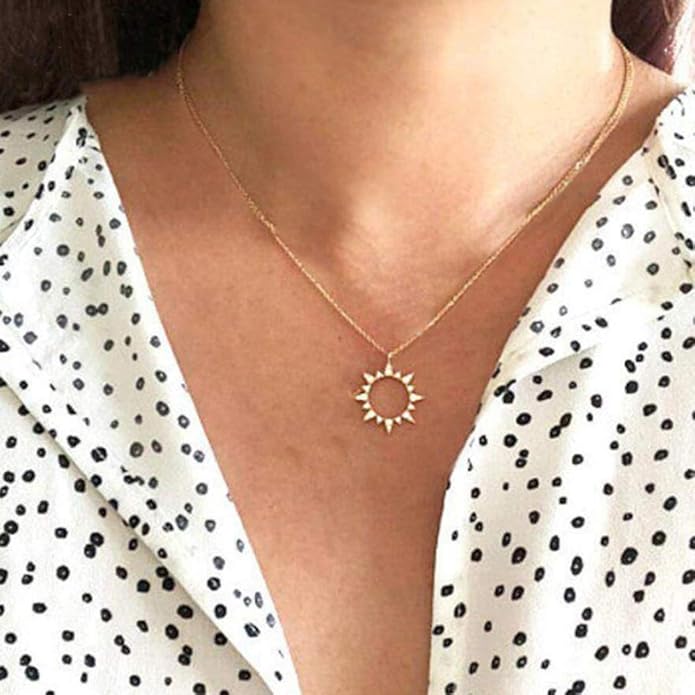 Bohemian Star Necklace Choker Small Flat Star Pendant Necklace Celestial Chain Necklace Jewelry for Women and Girls-VivaGrace Women