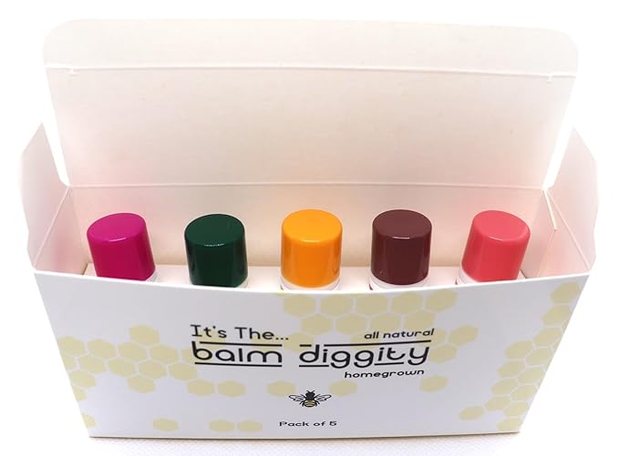 It's The Balm Diggity Beeswax All Natural, Moisturizing, And Nourishing Lip Balm, Made With Only 5 Ingredients, 1 tube, 0.15 ounces (5-PACK)-VivaGrace Women