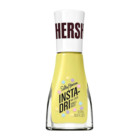 Sally Hansen Insta-Dri X Hershey's Cookies 'n' Creme Eggs, Tulip Temptation, Quick Dry, Long Lasting, Streak-Free Shine, Yellow Nail Polish, 0.31 fl oz.