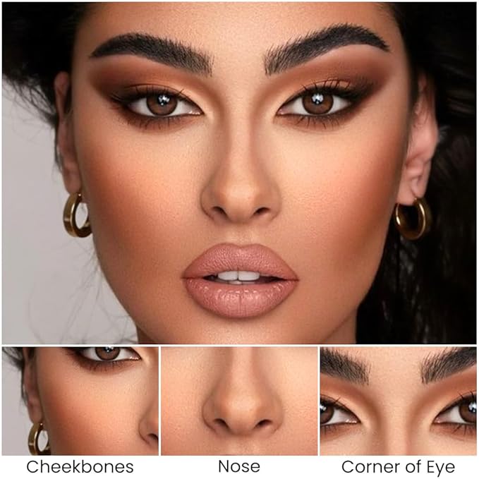 evpct 2in1 Face Shaping & Contouring Stick Cream Contour Concealer Bronzer Stick Makeup Kit for Beginner Face Highlighter Makeup Stick contorno maquillaje de maquillaje profesional,ORIGINAL Universal-VivaGrace Women