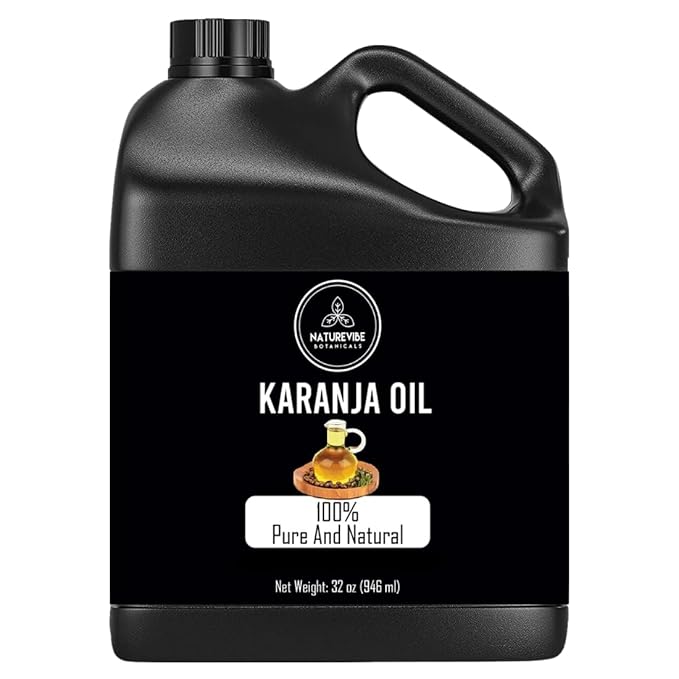 Naturevibe Botanicals Karanja Oil 32 Ounces | 100% Pure and Natural | Great for Skin Care and Hair Care-VivaGrace Women