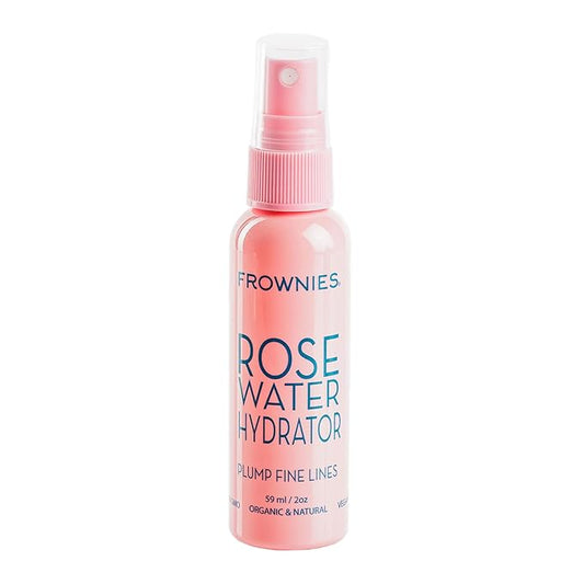 Frownies Rose Water Hydrator Spray - Hydrating Face Mist - Oil Control Toner for Face - Suitable for All Ages and Skin Types, 2oz-VivaGrace Women