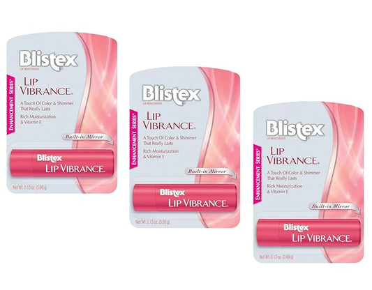 Blistex Lip Vibrance Lip Protectant 0.13 OZ (Pack of 3)-VivaGrace Women