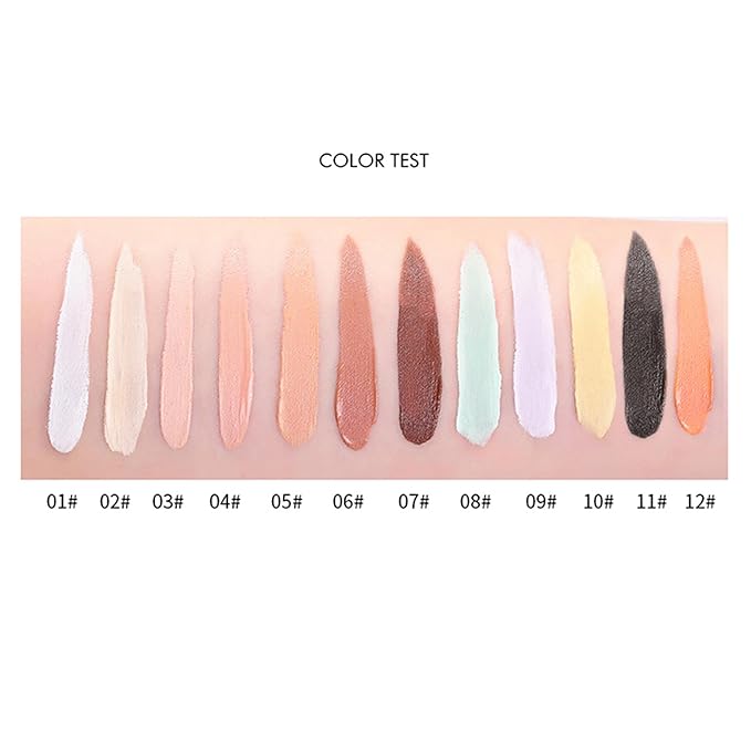 Mallofusa Single Color Face Makeup Concealer Foundation Palette Creamy Moisturizing Contouring 0.49oz (Dark Coffee)-VivaGrace Women