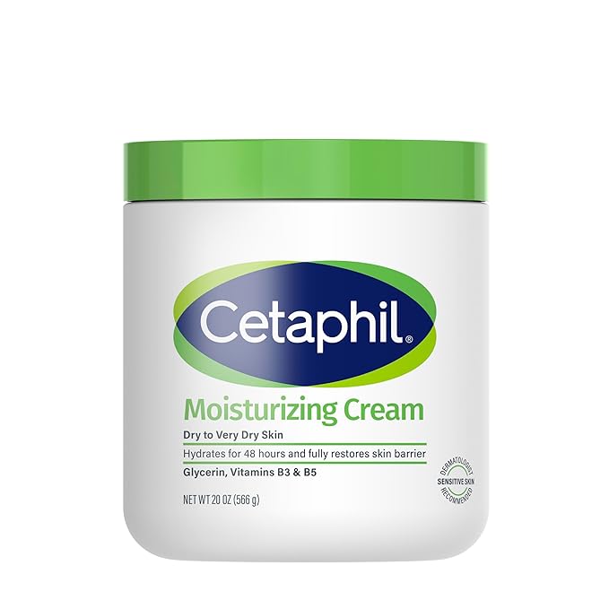 Cetaphil Face & Body Moisturizer, Hydrating Moisturizing Cream for Dry to Very Dry, Sensitive Skin, NEW 20 oz, Fragrance Free, Non-Comedogenic, Non-Greasy (Packaging May Vary)-VivaGrace Women