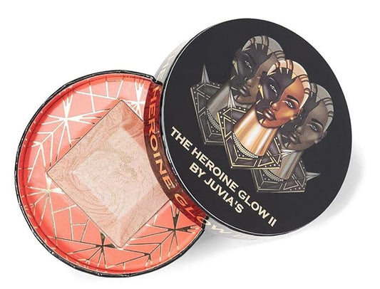 Juvia's Place Highlighter Heroine Glow II - Highlighter Powder, Baked Highlighter, Shimmer Highlighter Makeup, Long-Wearing & Illuminating Cheek Highlighter - Suitable for all skin tones-VivaGrace Women